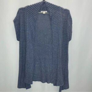 Coldwater Creek Linen Blend Open Front Cardigan